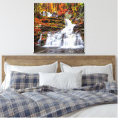 Autumn Waterfall Leinwanddruck (Insitu (Schlafzimmer))