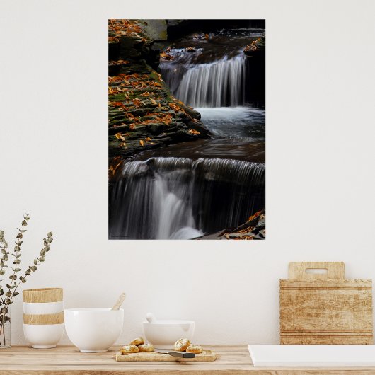Autumn Waterfall Poster (Küche)
