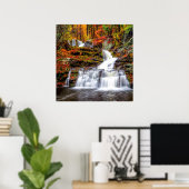 Autumn Waterfall Poster (Heimbüro)