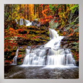 Autumn Waterfall Poster (Vorne)