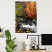 Autumn Waterfall Poster (Heimbüro)