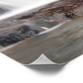 Autumn Waterfall Poster (Ecke)