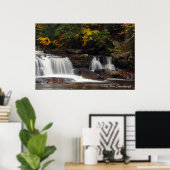 Autumn Waterfall Poster (Heimbüro)