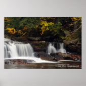 Autumn Waterfall Poster (Vorne)