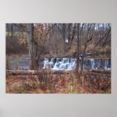 Autumn Waterfall Poster (Vorne)