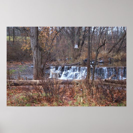 Autumn Waterfall Poster (Vorne)