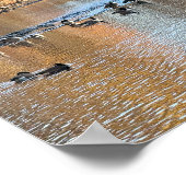 Autumn Waterscape mit Birds Poster (Ecke)