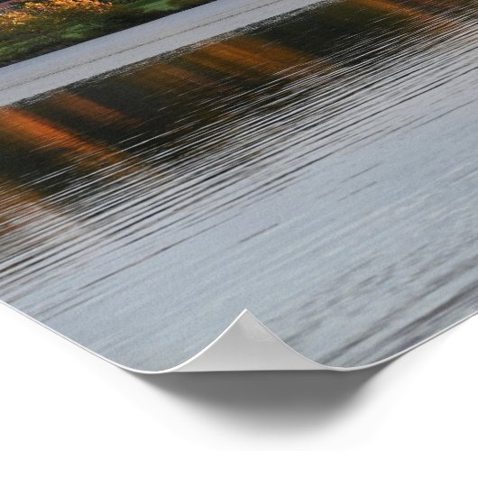 Autumn Waterscape Poster (Ecke)