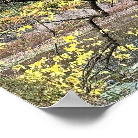 Autumn Waterscape Poster (Ecke)