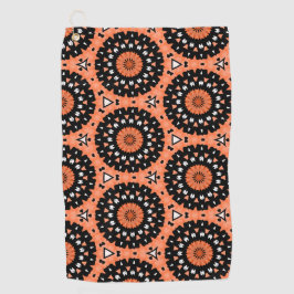 Autumn Westie Floral Golfhandtuch