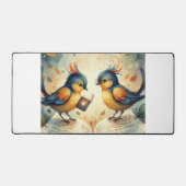 Autumn Whispers and Coffee Wings Schreibtischunterlage (Vorderseite)