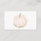 Autumn White Pumpkin Books for Baby Watercolor Begleitkarte (Rückseite)