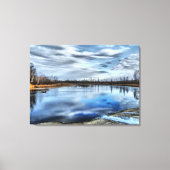 Autumn Whiteshell River Reflections Canvas Print Leinwanddruck (Vorderseite)