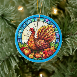 Autumn Wildlife Keramik Ornament