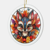 Autumn Wildlife Keramik Ornament (Links)