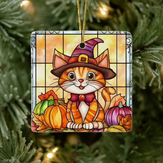 Autumn Wildlife Keramikornament (Baum)