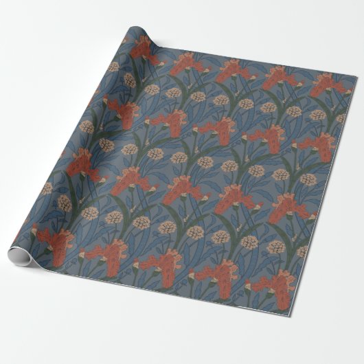 Autumn William Morris Style Pattern Geschenkpapier (Ungerollt)