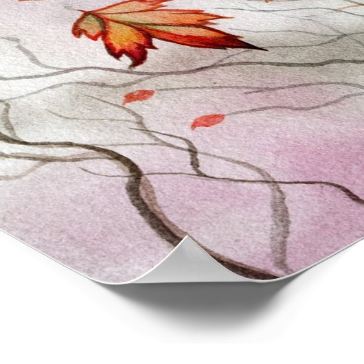 Autumn Winds Gothic Fairy Poster (Ecke)