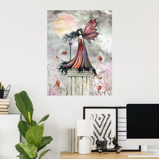 Autumn Winds Gothic Fairy Poster (Heimbüro)