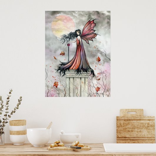 Autumn Winds Gothic Fairy Poster (Küche)