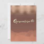 Autumn wisteria  cinnamon cantaloupe watercolor einladung (Rückseite)