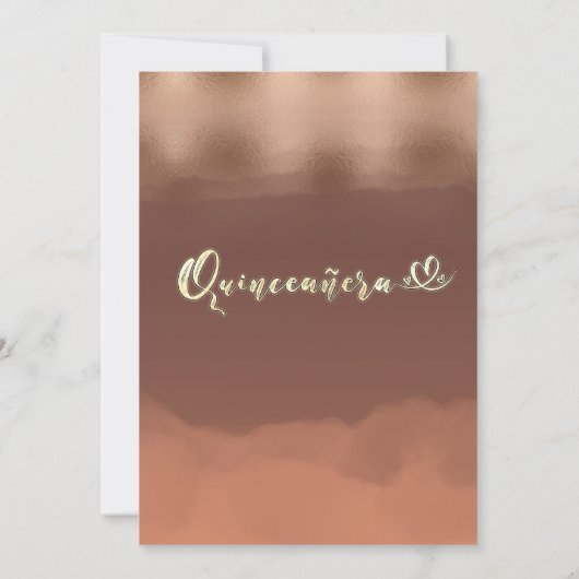 Autumn wisteria cinnamon cantaloupe watercolor einladung (Rückseite)