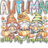 Autumn With My Gnomes Classic T-Shirt.png Aufkleber (Vorderseite)