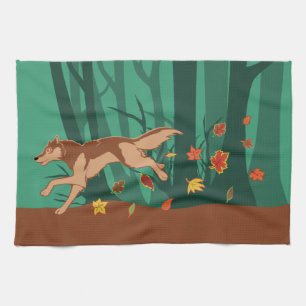 Autumn Wolf Küchentuch