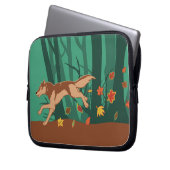 Autumn Wolf Laptopschutzhülle (Vorderseite Links)