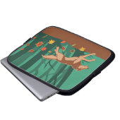 Autumn Wolf Laptopschutzhülle (Vorne Knopf)