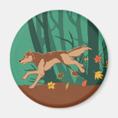 Autumn Wolf Magnet (Vorne)