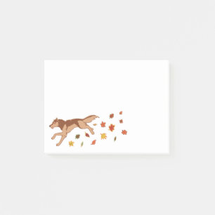 Autumn Wolf Post-it Klebezettel