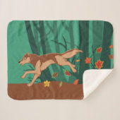 Autumn Wolf Sherpadecke (Vorderseite (Horizontal))