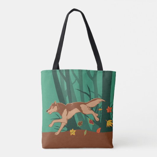 Autumn Wolf Tasche (Rückseite)