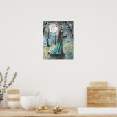 Autumn Wood Vampire Gothic Poster Print (Küche)