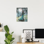 Autumn Wood Vampire Gothic Poster Print (Heimbüro)