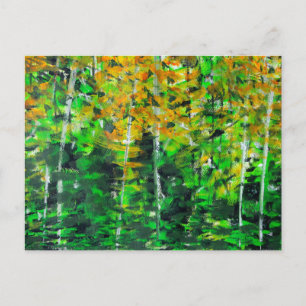 "Autumn Woodland" Acrylkunstkarte Postkarte