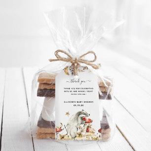 Autumn Woodland Babydusche Danke, dass ihr Tags Geschenkanhänger