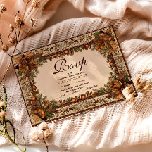 Autumn Woodland Botanical Quinceañera