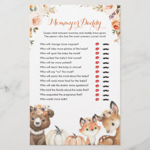 Autumn Woodland Oh Baby Mommy oder Daddy Games