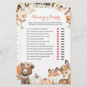 Autumn Woodland Oh Baby Mommy oder Daddy Games (Vorne/Hinten)