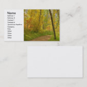 Autumn Woodlands Visitenkarte (Vorne/Hinten)