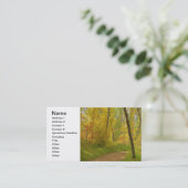 Autumn Woodlands Visitenkarte (Stehend Vorderseite)