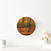 Autumn woods runde wanduhr (Zuhause)