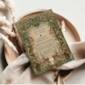 Autumn Woods Rustic Wedding Einladung