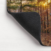 Autumn Woods Sunset Mousepad (Ecke)