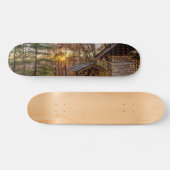 Autumn Woods Sunset Skateboard (Horizontal)