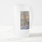 Autumn Woods Sunset Walkway Mattglas Bierglas (VorderseiteRechts)