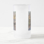 Autumn Woods Sunset Walkway Mattglas Bierglas (Mittel)