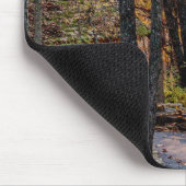 Autumn Woods Sunset Walkway Mousepad (Ecke)